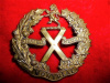CD5 - Montreal Highland Cadets Battalion No. 4 Cap Badge, Gaunt Montreal Maker's Tablet, WW1 style.
